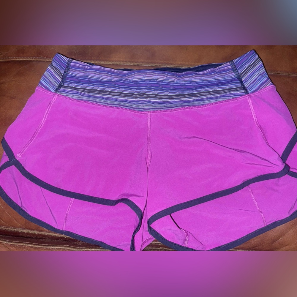 lululemon athletica Pink and Purple Athletic Shorts